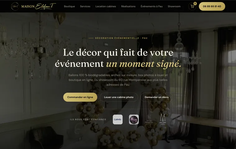 Aperçu du site Maison Estefano T.